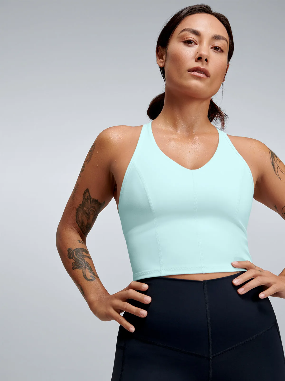 FEMME FATALE RECYCLED Longline Bra Mint