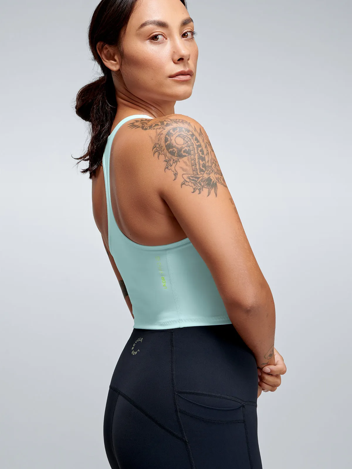 FEMME FATALE RECYCLED Longline Bra Mint