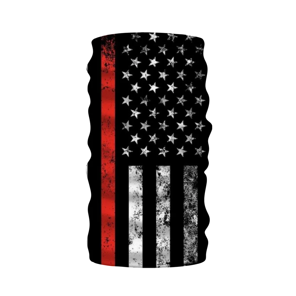Firefighters Red Stripe Firefighter Flag Neck Warmer Morf Scarf
