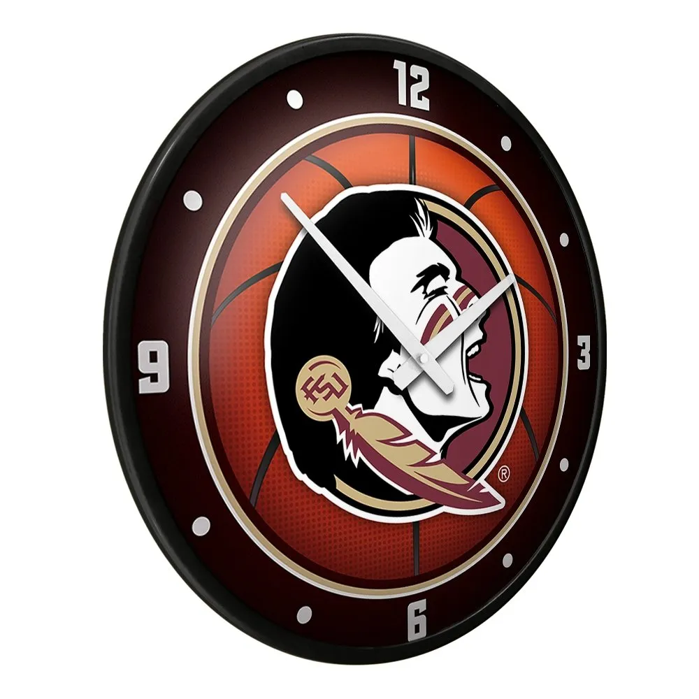 Florida State Seminoles: Basketball - Modern Disc Wall Clock