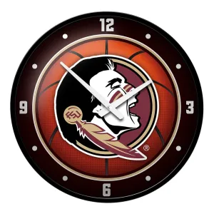 Florida State Seminoles: Basketball - Modern Disc Wall Clock