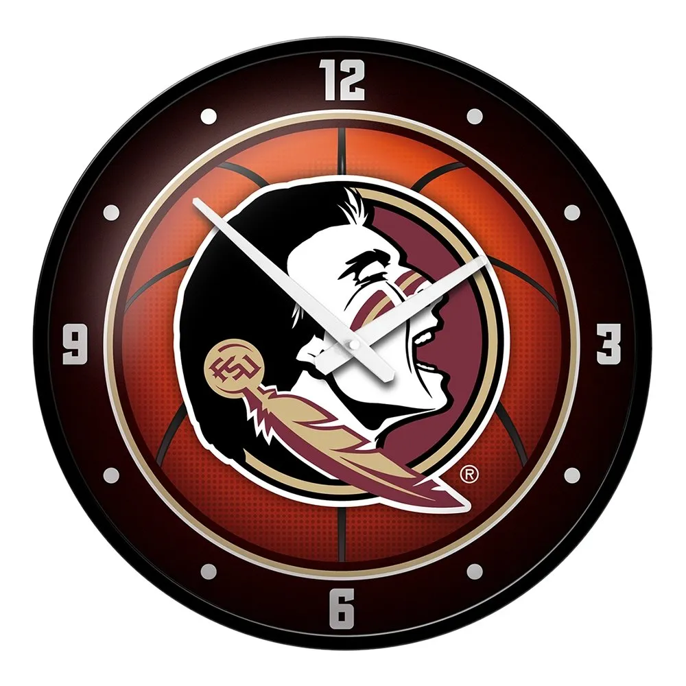 Florida State Seminoles: Basketball - Modern Disc Wall Clock