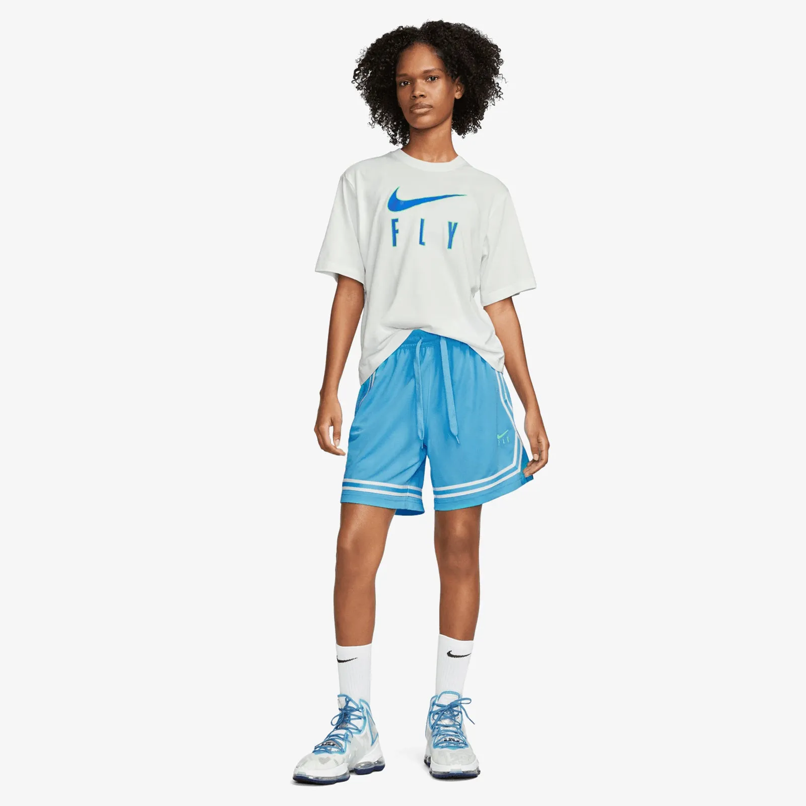 Fly Crossover Women's Basketball Shorts - Blue
