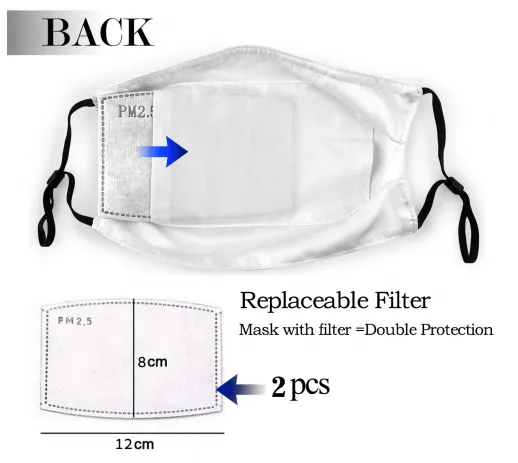 Football Face Mask Dolphins 3 Packs Washable Reusable Total With 6 Filters Breathable Sports Women Men Face Cover