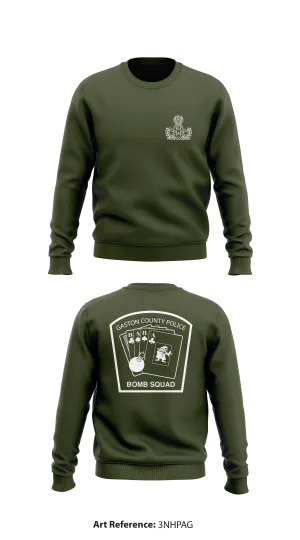 Gaston County Police Bomb Squad Store 1 Core Men's Crewneck Performance Sweatshirt - 3NhpaG