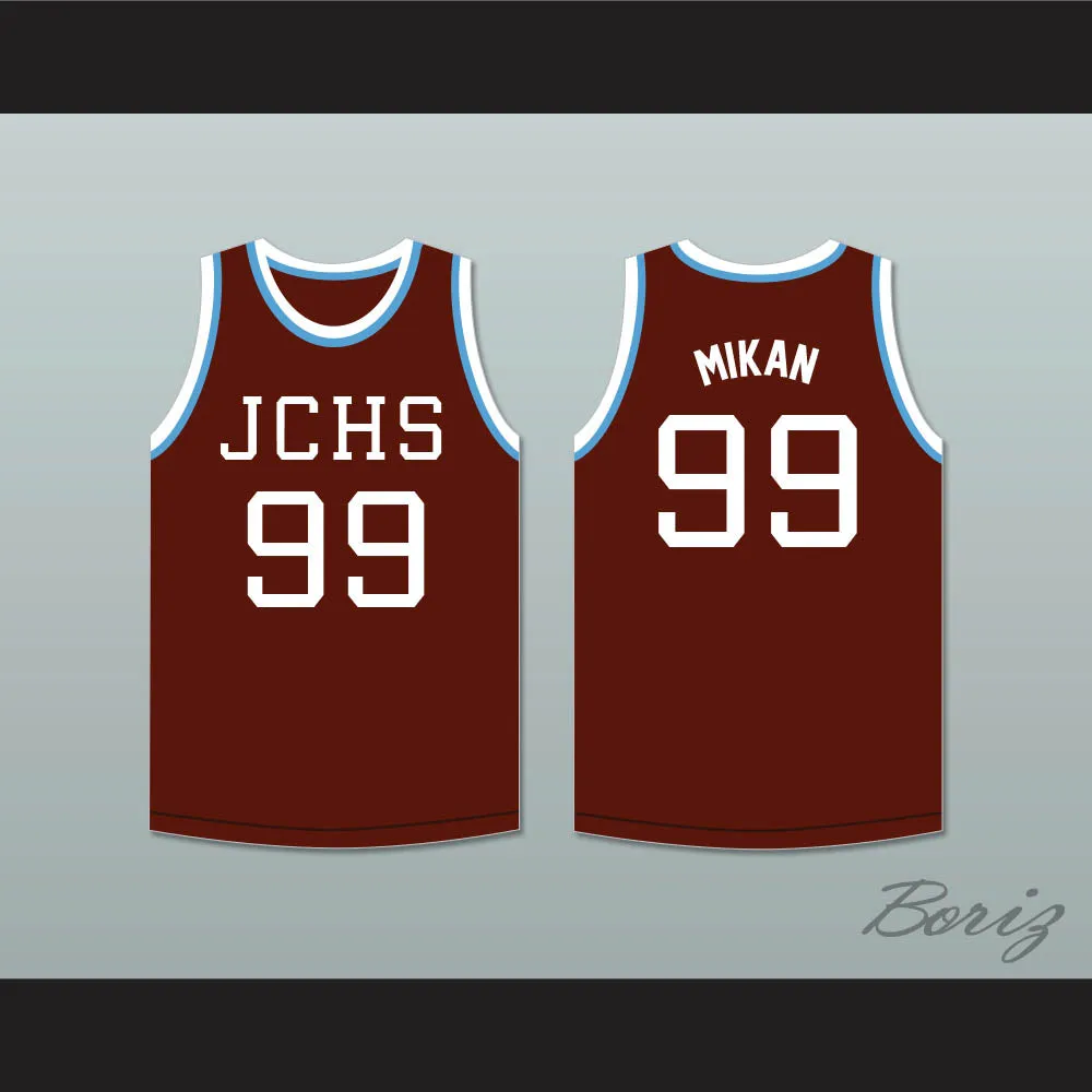 George Mikan 99 Joliet Catholic High School Hilltoppers Brown Basketball Jersey 2