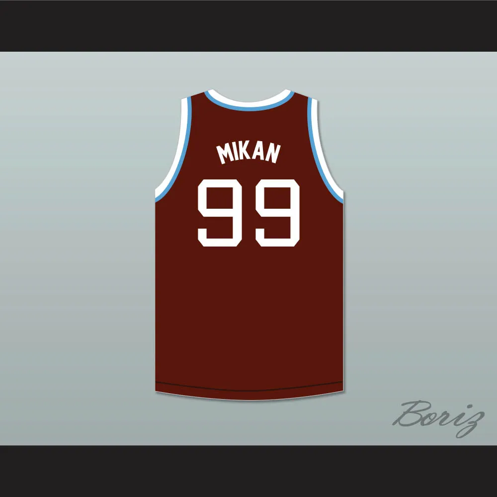 George Mikan 99 Joliet Catholic High School Hilltoppers Brown Basketball Jersey 2