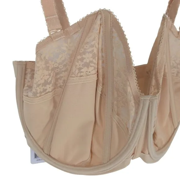 Goddess Underwired Strapless Bra Sand Supportive Convertible NWT