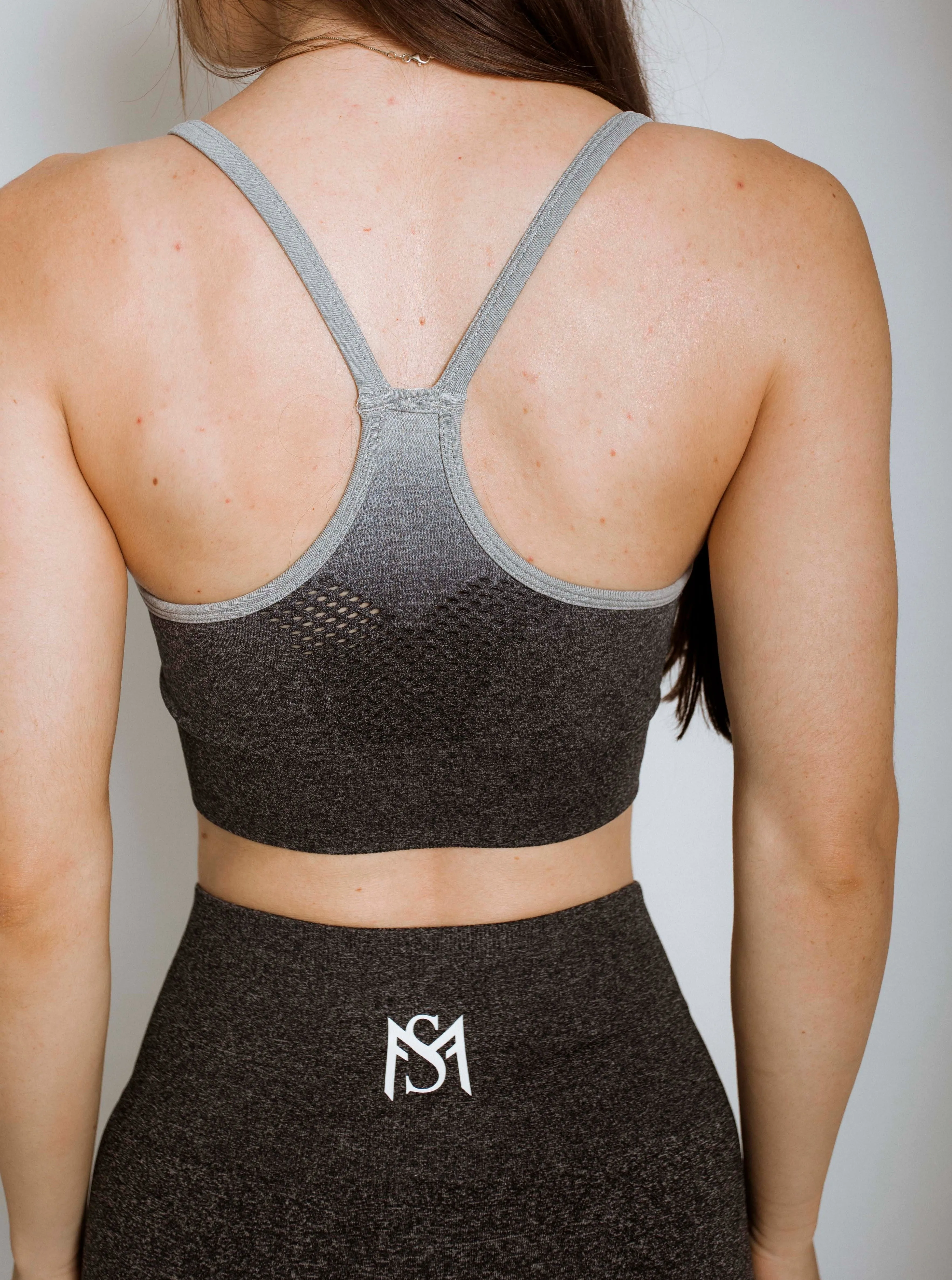 Gradient Grey Sport bra