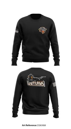 Hansen Outlaws Store 1 Core Men's Crewneck Performance Sweatshirt - dSkVkM
