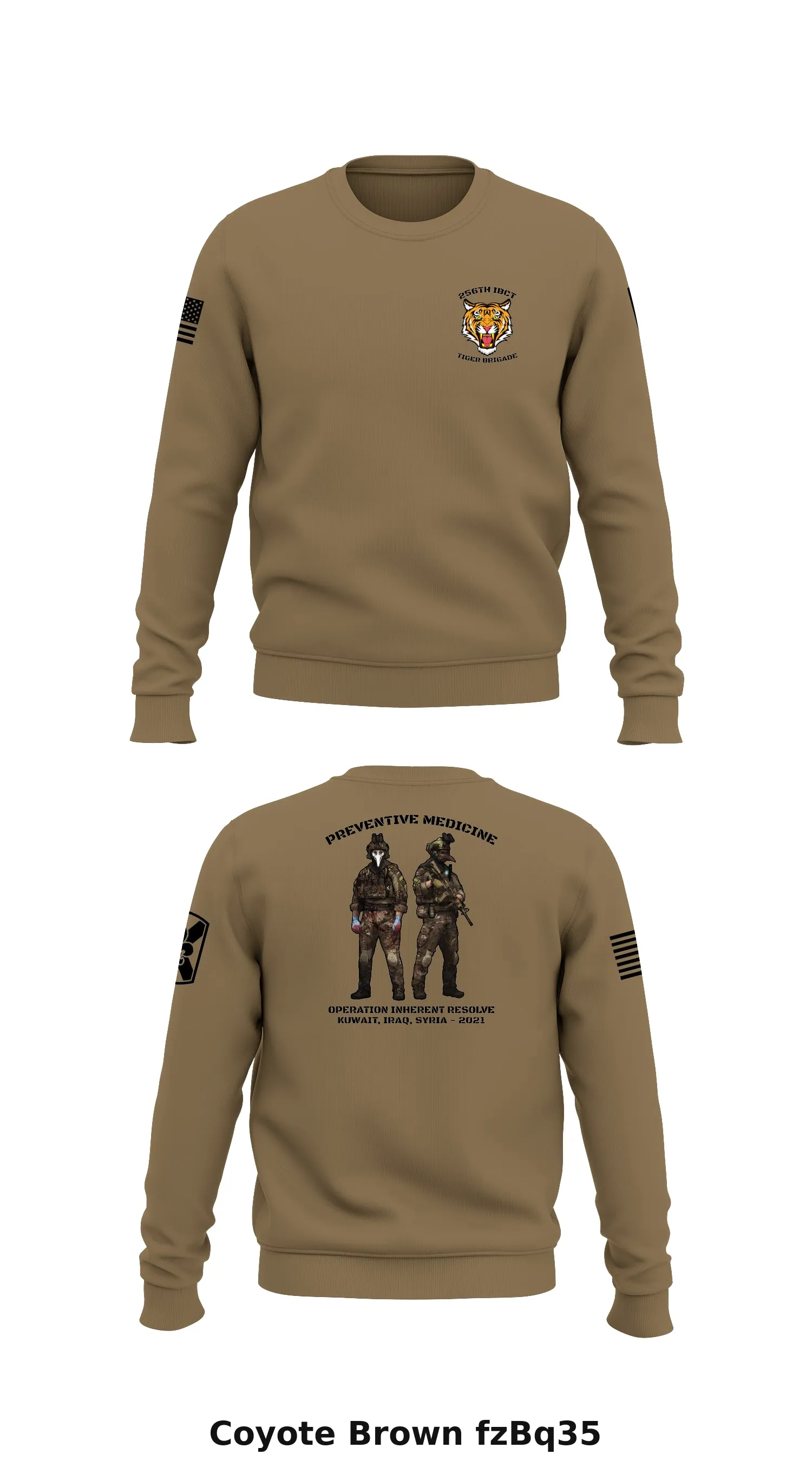 HHC 256th IBCT Store 1 Core Men's Crewneck Performance Sweatshirt - fzBq35