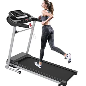 Home Foldable Treadmill, Folding Treadmill for Home Workout, Electric Walking Treadmill Machine 5" LCD Screen 250 LB Capacity MP3
