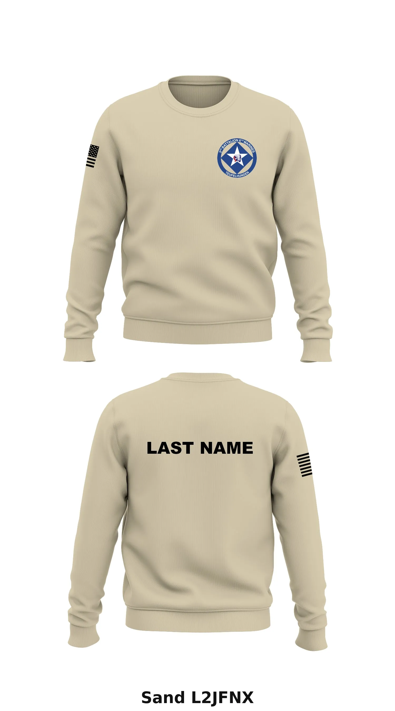 I Co, 3rd BN, 6th Marines Store 1 Core Men's Crewneck Performance Sweatshirt - L2JFNX