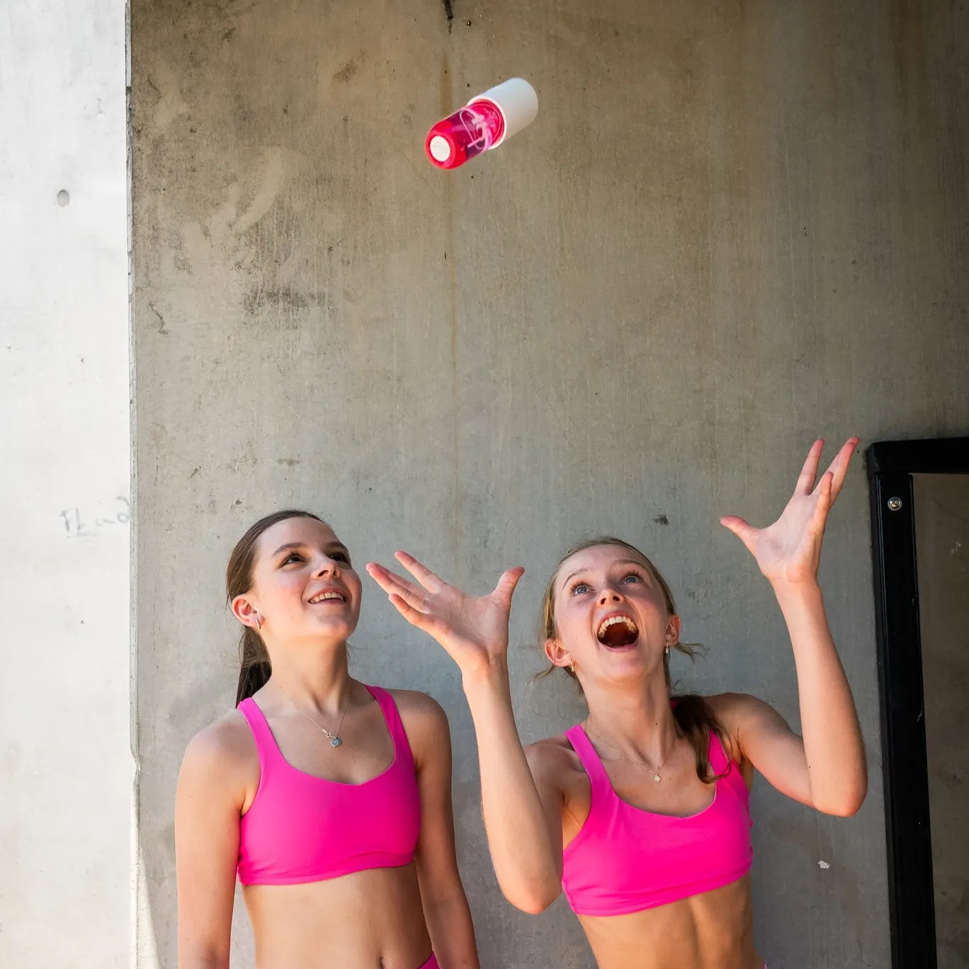 IMPI Strappy Running Bra Top - Hot Pink