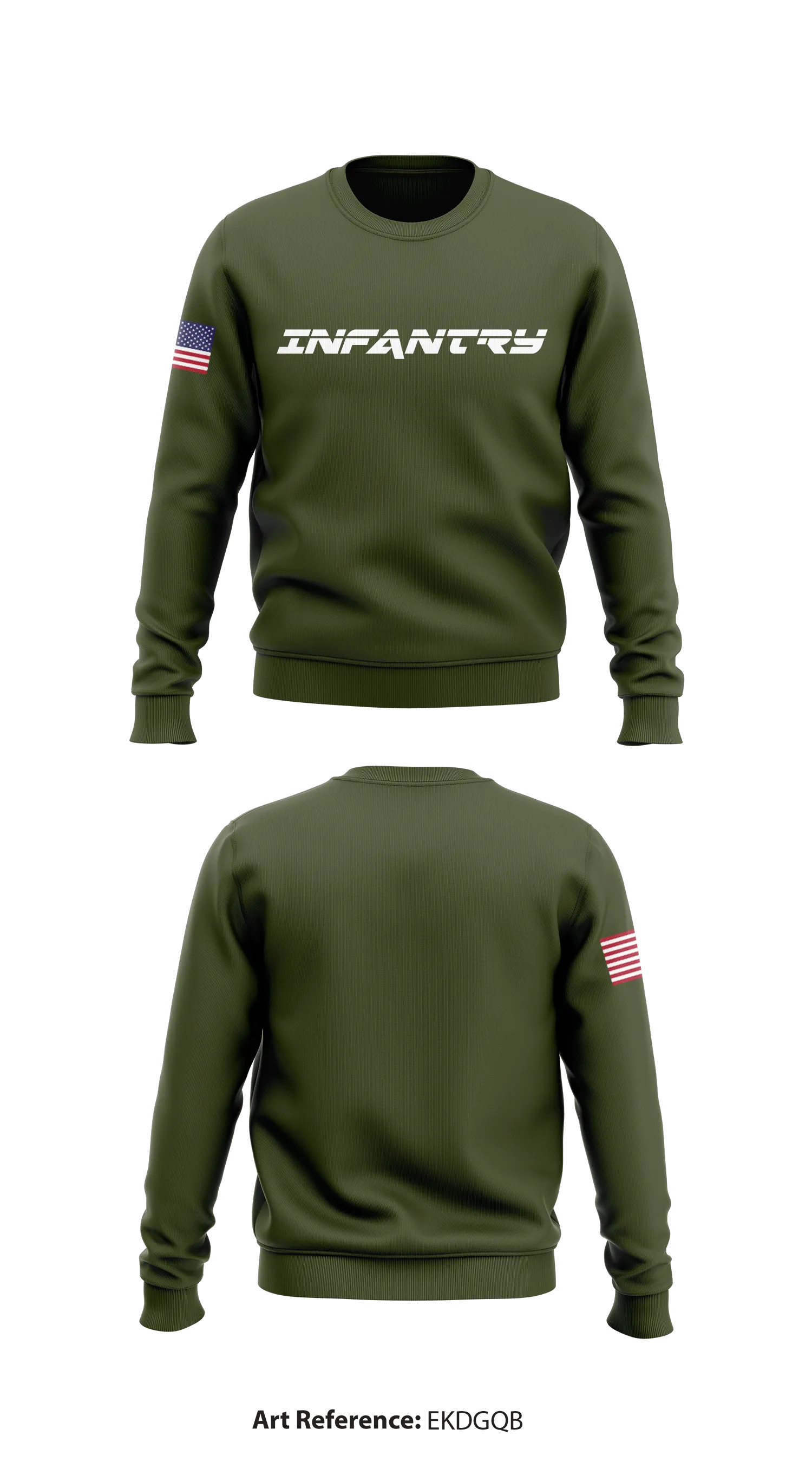 Infantry  Store 1 Core Men's Crewneck Performance Sweatshirt - eKdgQB