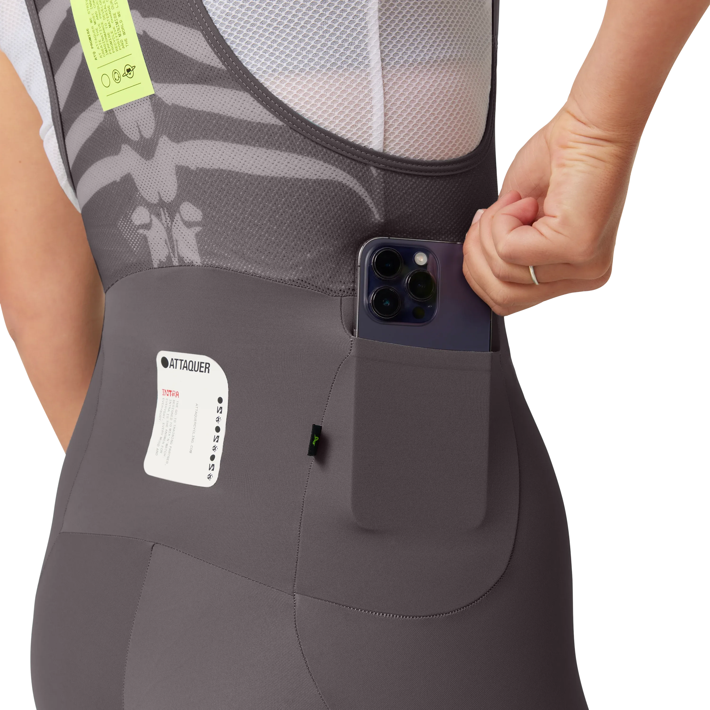 Intra Womens Bib Shorts Pepper