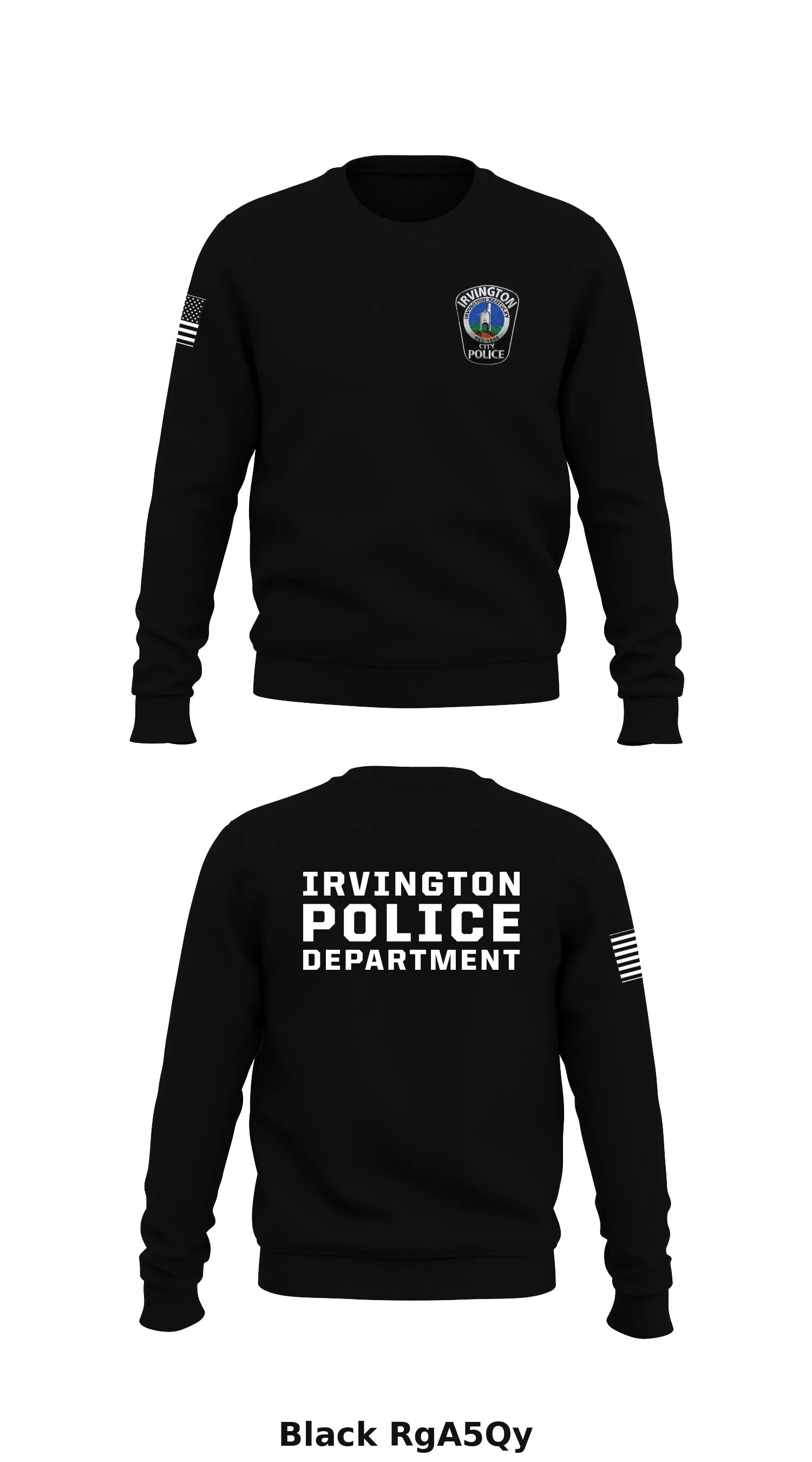 Irvington Police Department Store 1 Core Men's Crewneck Performance Sweatshirt - RgA5Qy