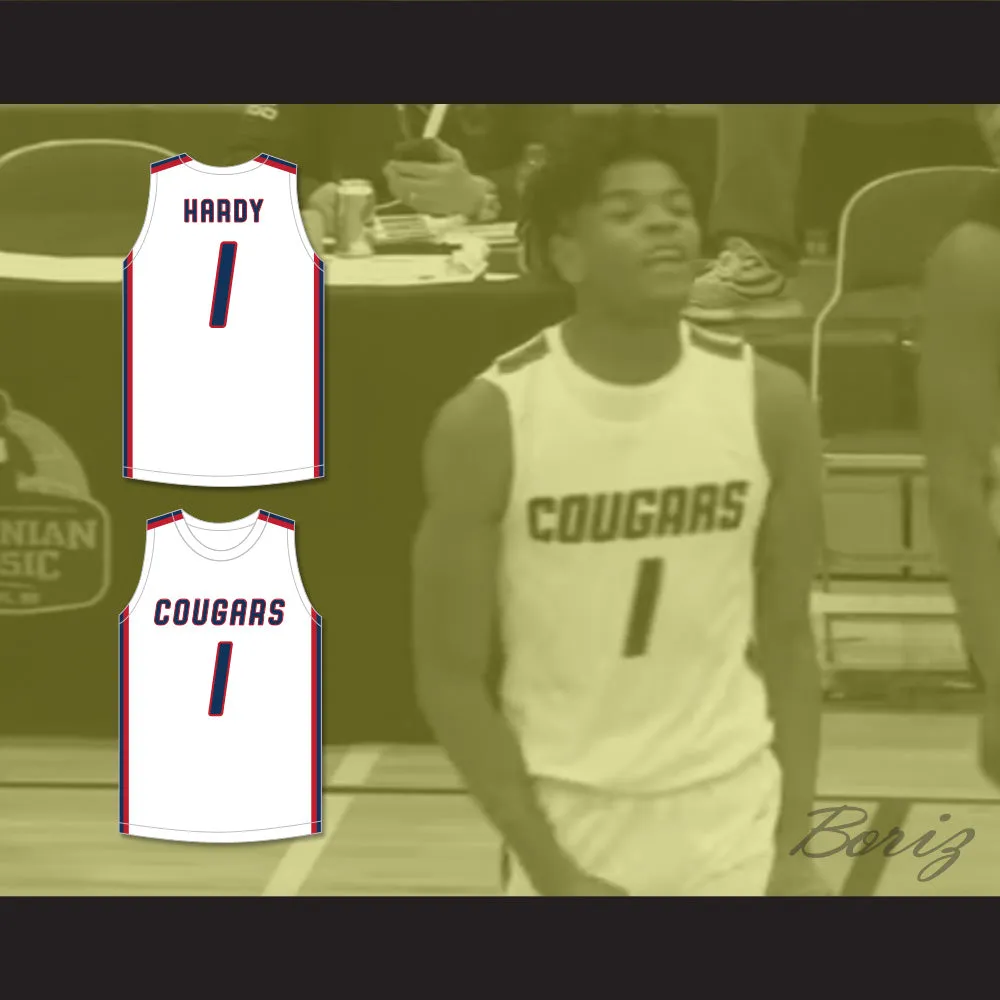 Jaden Hardy 1 Coronado High School Cougars White Basketball Jersey 2
