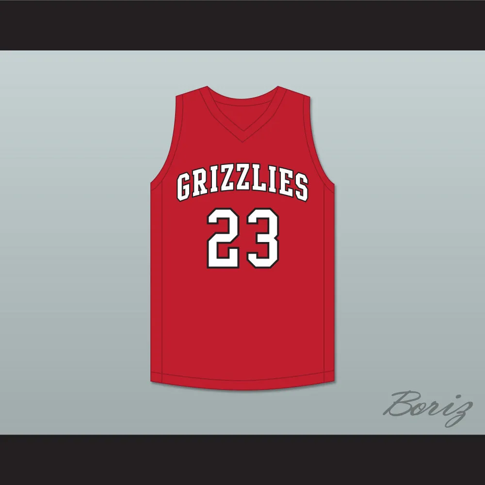 Jaylin Williams 23 Northside High School Grizzlies Red Basketball Jersey 2
