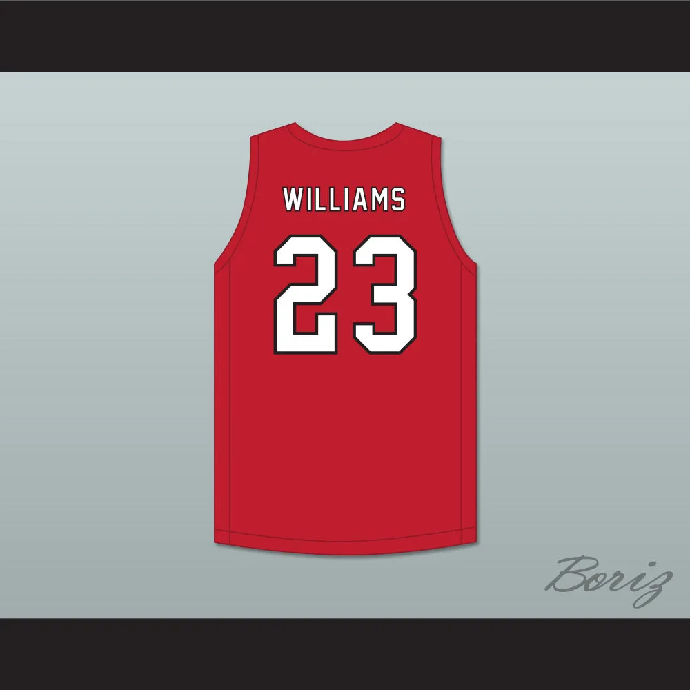 Jaylin Williams 23 Northside High School Grizzlies Red Basketball Jersey 2