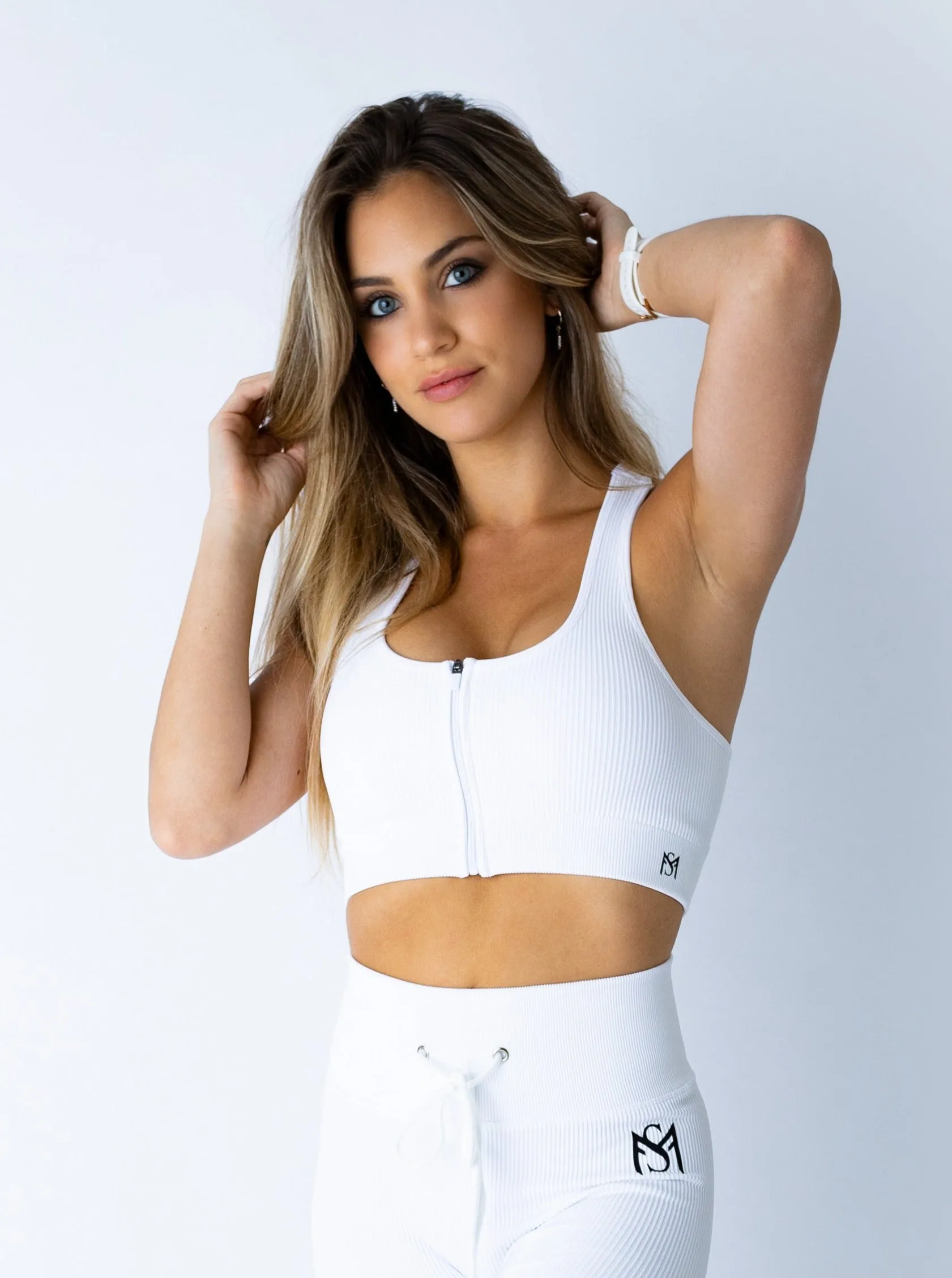 Lace Collection White Sport Bra