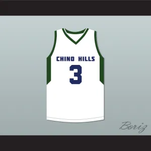 LiAngelo Ball 3 Chino Hills High School Huskies White Basketball Jersey 2