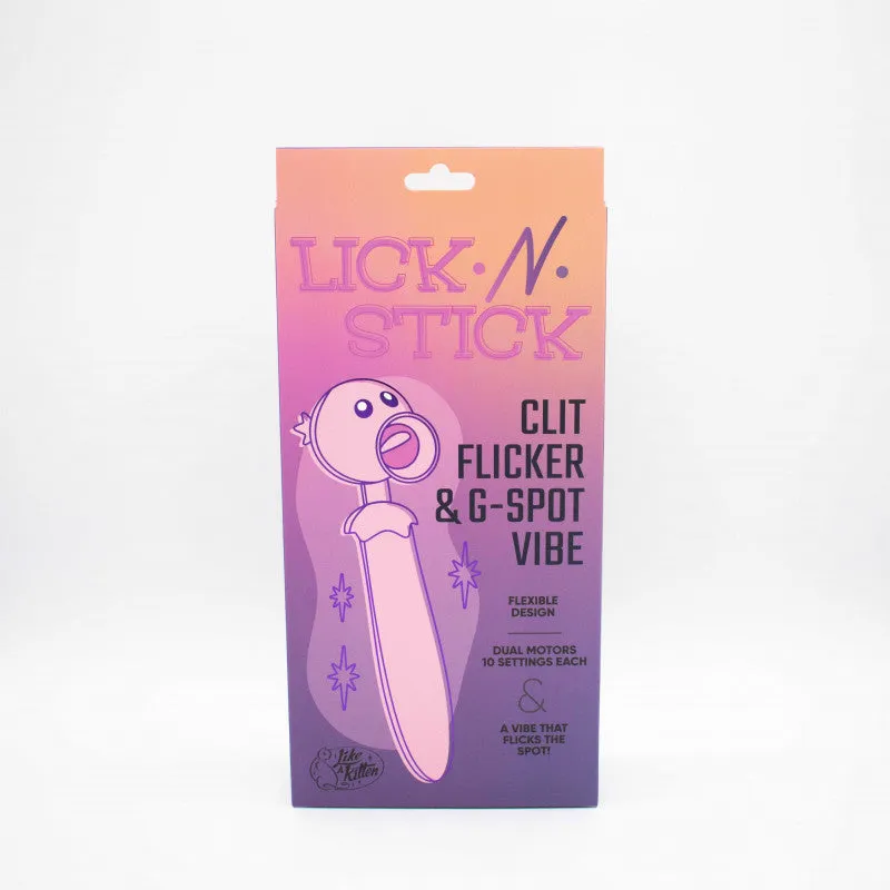 Lick n' Stick  Flicker and G-Spot Vibrator -  Pink