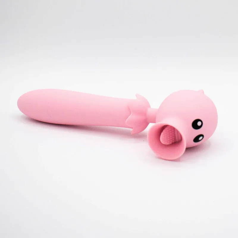 Lick n' Stick  Flicker and G-Spot Vibrator -  Pink
