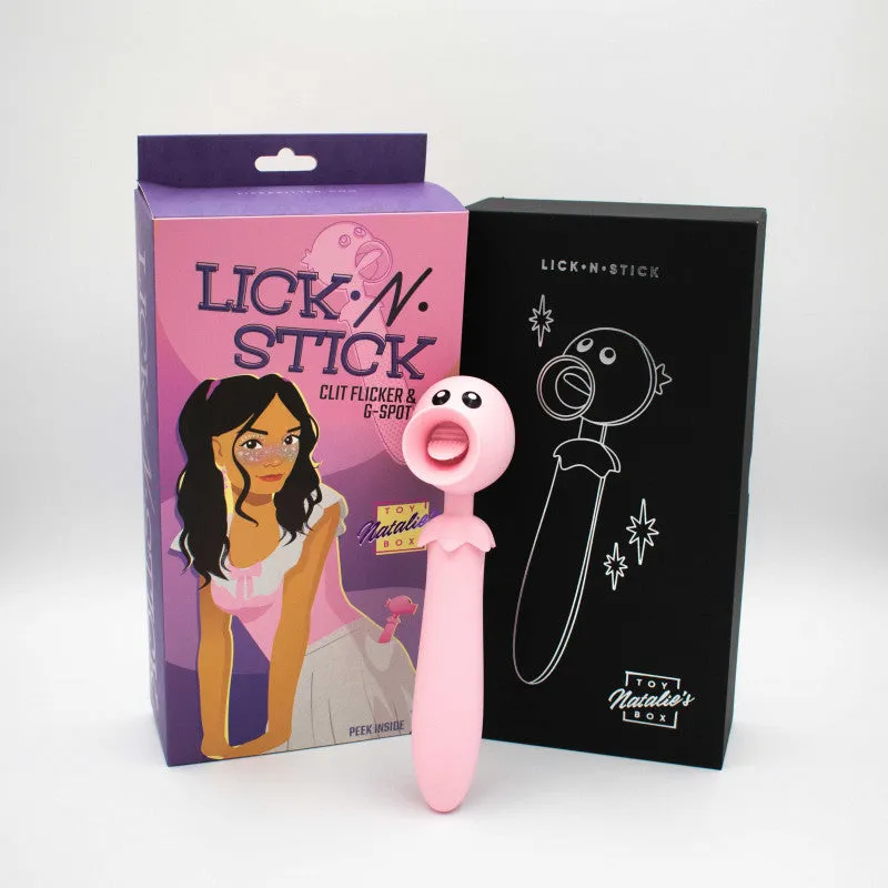 Lick n' Stick  Flicker and G-Spot Vibrator -  Pink