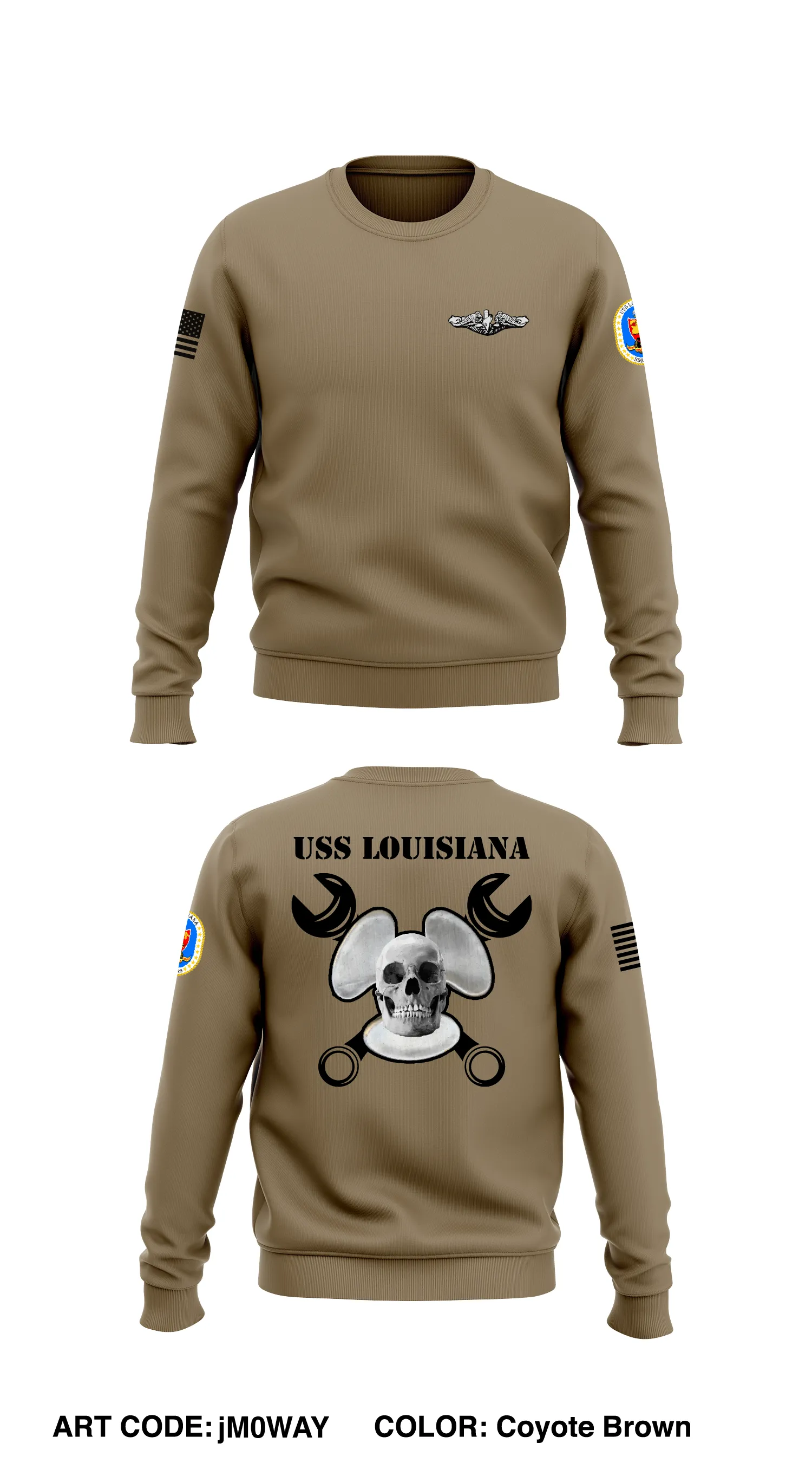 Louisiana Store 1 Core Men's Crewneck Performance Sweatshirt - jM0WAY