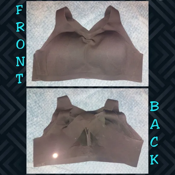 Lululemon Athletica brand Black Enlite Cross-Back Sports Bra Sz 38D