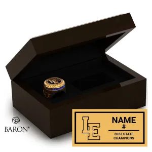 Lutheran East High School Boys Basketball 2023 Championship Ring Box