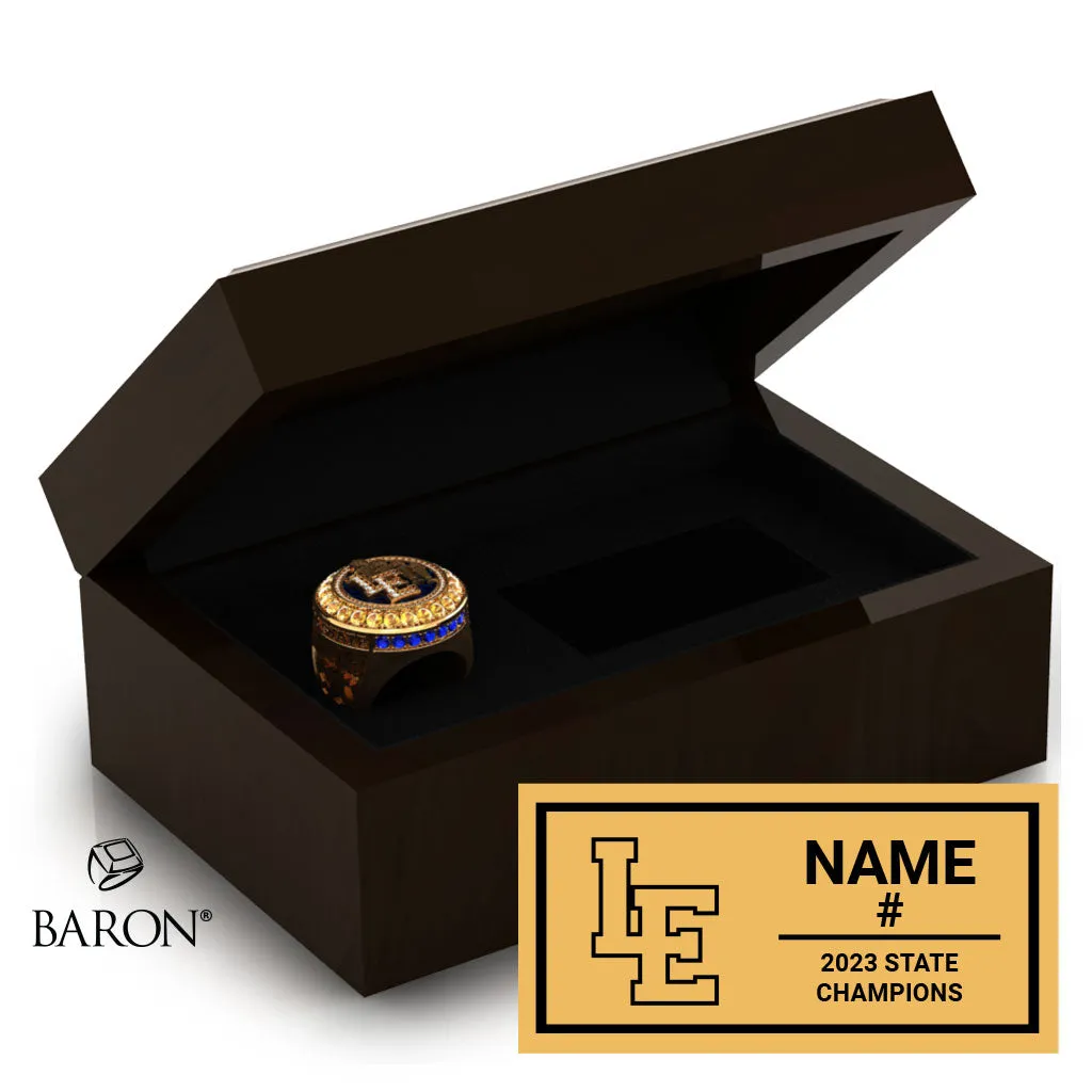 Lutheran East High School Boys Basketball 2023 Championship Ring Box