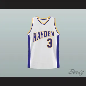 Mark Gold 3 Hayden Warriors High School Basketball Jersey