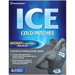 MENTHOLATUM ICE Cold Patches 4 Pack