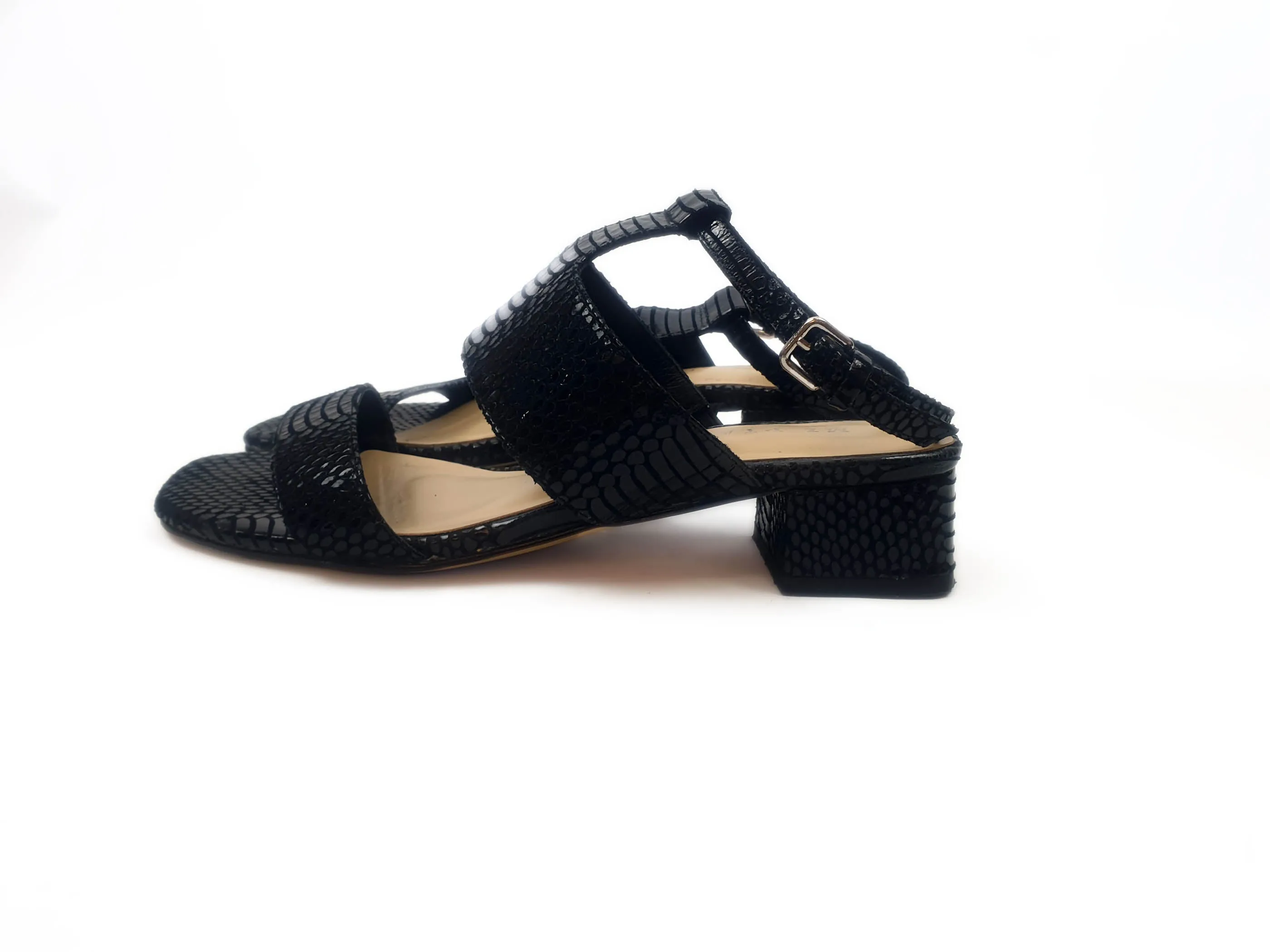 Mi Piaci black leather shoes size 38