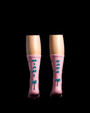 Miami Dade Pink Solo Warrior Socks