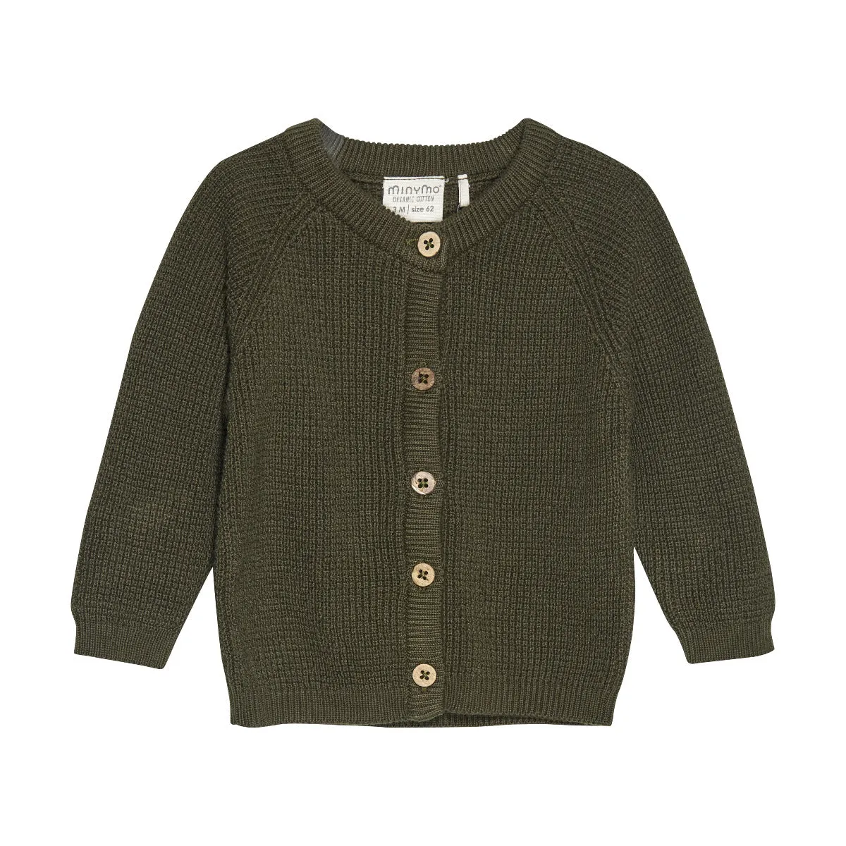 Minymo Knit Cardigan - Olive Night