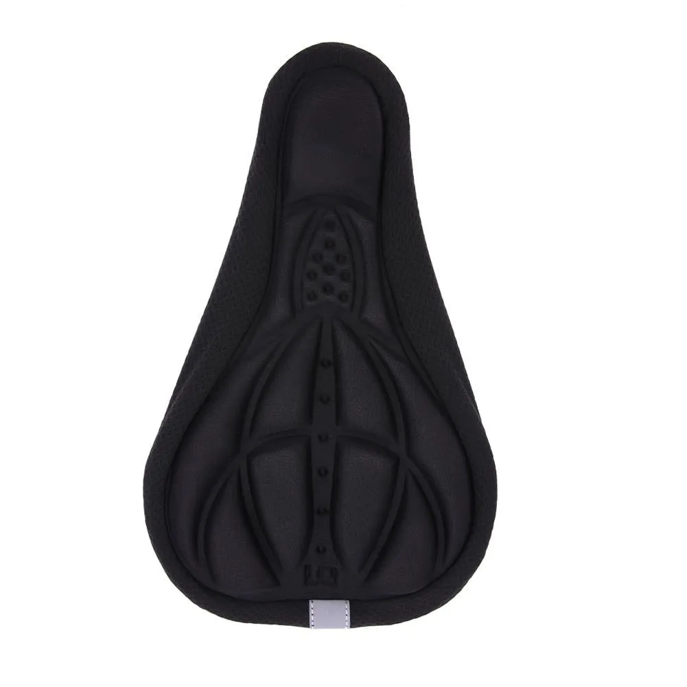 MTB Mountain Bike Cycling Thickened Extra Comfort Ultra Soft Silicone 3D Gel Pad Cushion Cover Bicycle Saddle Seat 4 Colors