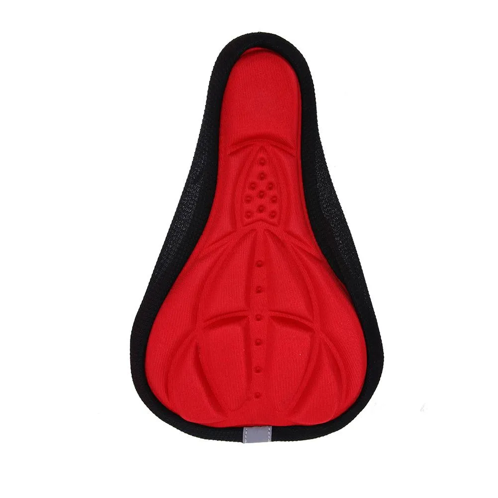 MTB Mountain Bike Cycling Thickened Extra Comfort Ultra Soft Silicone 3D Gel Pad Cushion Cover Bicycle Saddle Seat 4 Colors