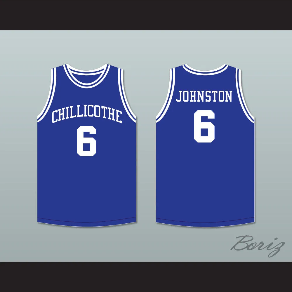 Neil Johnston 6 Chillicothe High School Cavaliers Blue Basketball Jersey