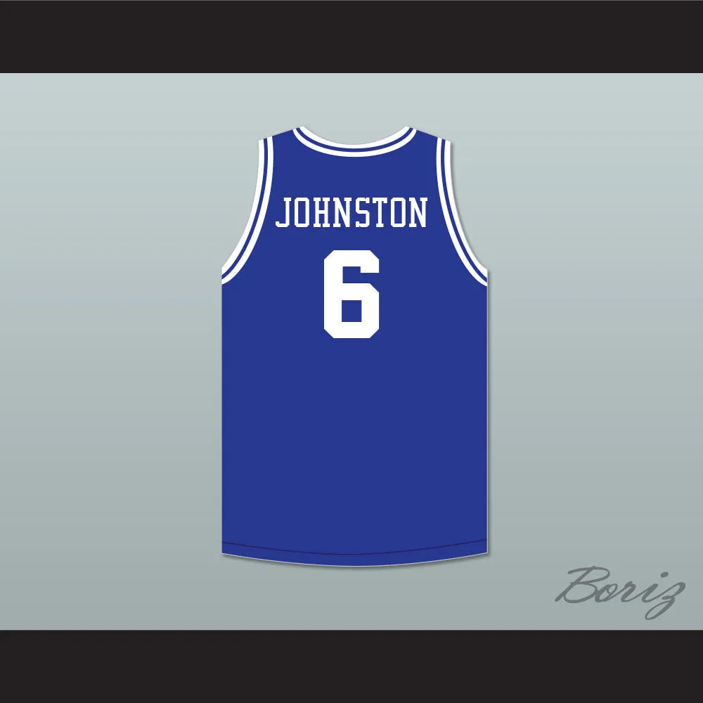 Neil Johnston 6 Chillicothe High School Cavaliers Blue Basketball Jersey