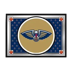 New Orleans Pelicans: Team Spirit - Framed Mirrored Wall Sign