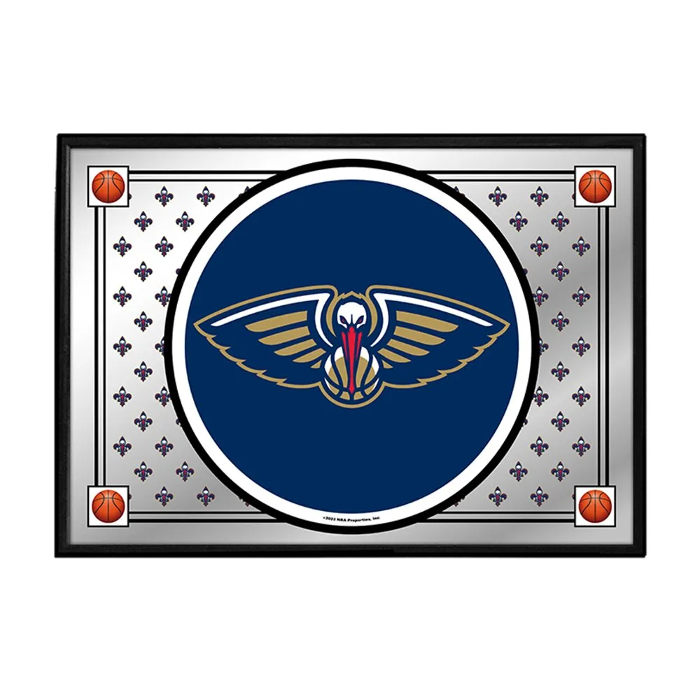New Orleans Pelicans: Team Spirit - Framed Mirrored Wall Sign