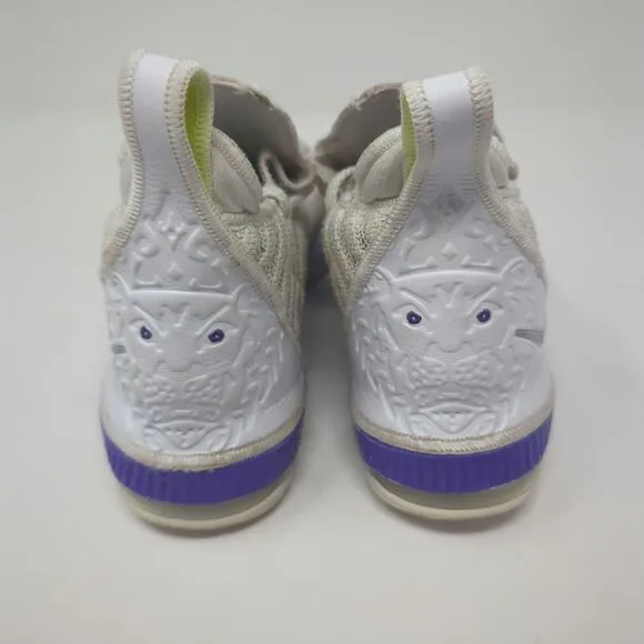 Nike LeBron 16 Buzz Lightyear Volt White Purple Grape Big Kids Size 6
