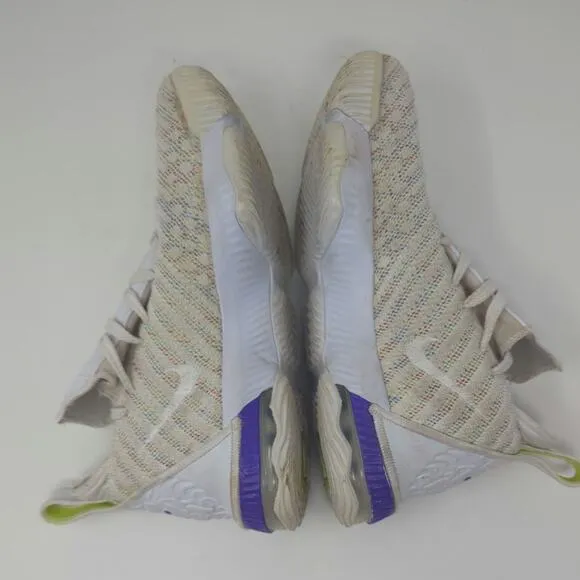 Nike LeBron 16 Buzz Lightyear Volt White Purple Grape Big Kids Size 6