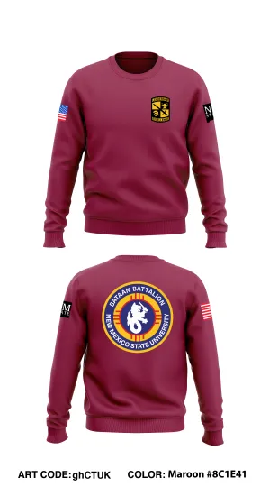 NMSU Army ROTC Store 1 Core Men's Crewneck Performance Sweatshirt - ghCTUK