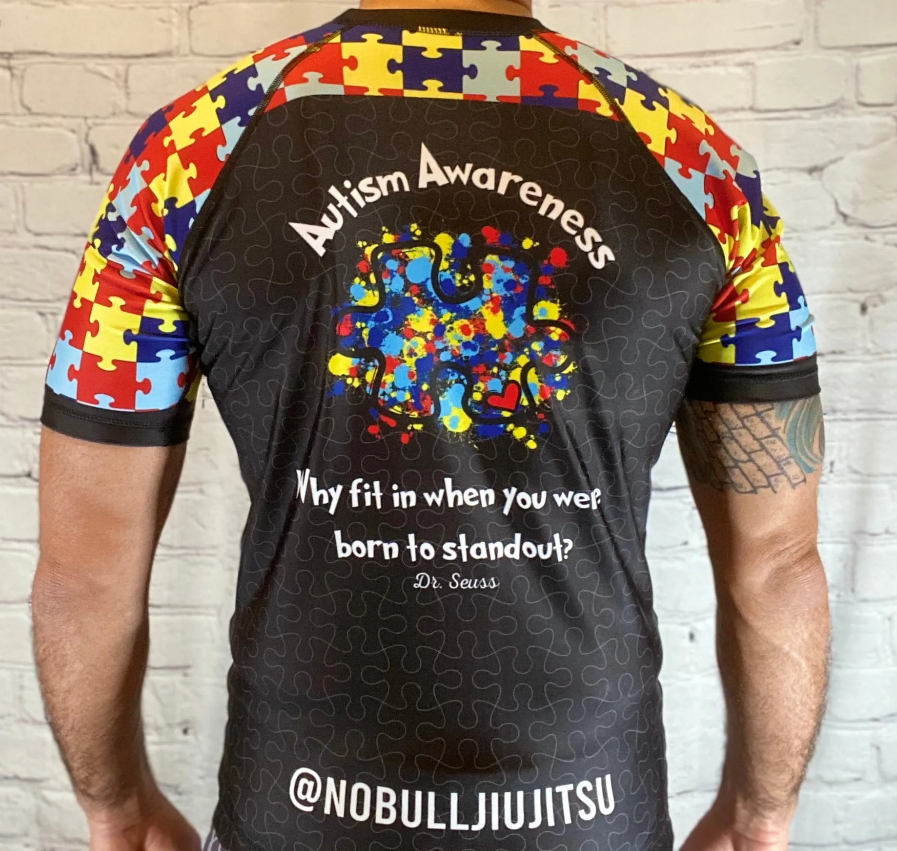 Noble Jiu Jitsu Rash Guard - Autism Speaks - $2/Rash Guard Donated - Jiu Jitsu - MMA - No-Gi