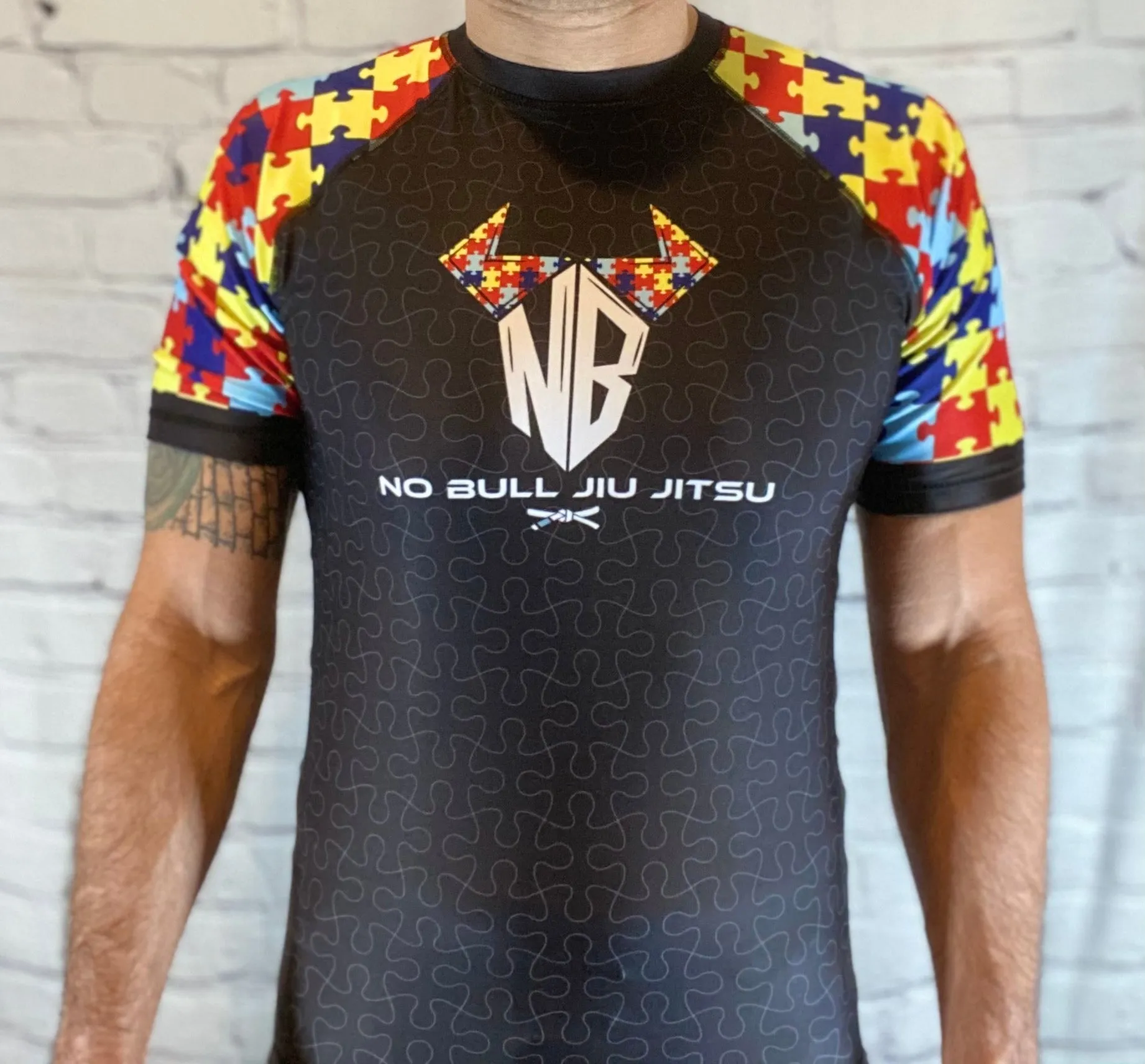Noble Jiu Jitsu Rash Guard - Autism Speaks - $2/Rash Guard Donated - Jiu Jitsu - MMA - No-Gi