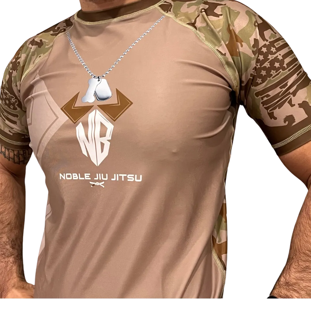 Noble Jiu Jitsu Rash Guard - Warriors Unleashed - $2/Rash Guard Donated - Jiu Jitsu - MMA - No-Gi